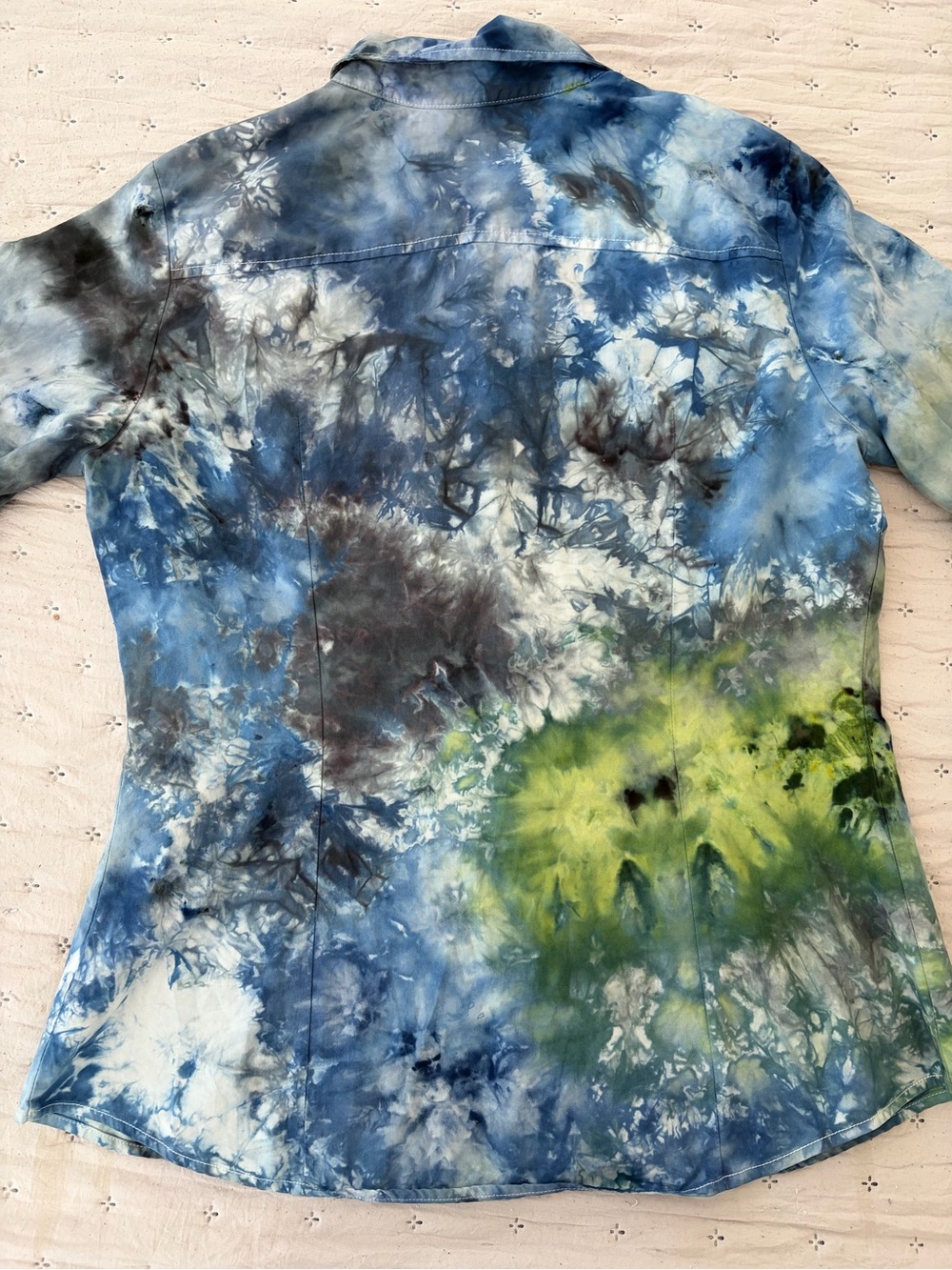 Vintage Tommy Hilfiger Tie-Dye Cotton Button Down Women’s Long Sleeve